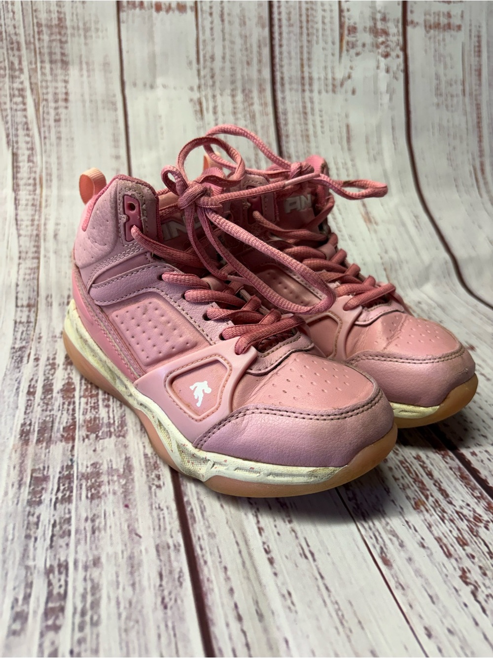 And1 Pink little girls High-Top Athletic Sneakers